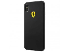 IPhone X CG Mobile FERRARI ACRYLIC HARD CASE Cover Black Luxury ON TRACK LOGO